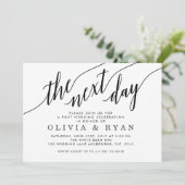 Invitation Black The Next Day Mariage Celebration (Debout devant)