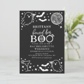 Invitation Black Trouve son Boo Halloween Bachelorette Week-e (Debout devant)