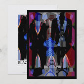 Invitation Black Tuxedos (Devant / Derrière)