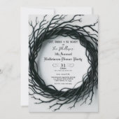 Invitation Black Twig Élégant Repas de fête d'automne d'Hallo (Devant)