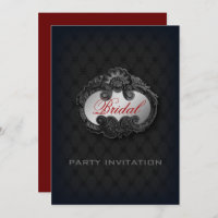 Black Victorian Gothic Vampire douche de nuptiale