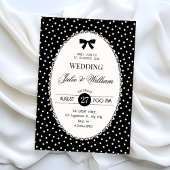 Invitation Black vintage wedding