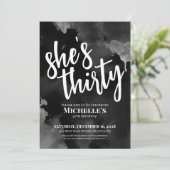 Invitation Black White 30e anniversaire (Debout devant)
