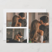 Invitation Black & White 4 Photo Party (Dos)