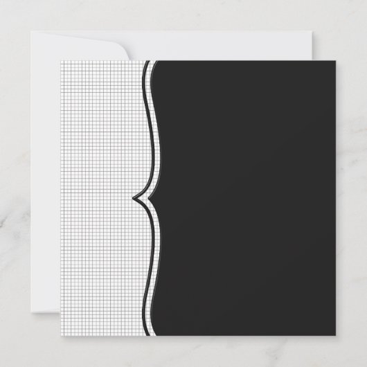 Invitation Black White Black Cravate Corporate Party Event (Dos)