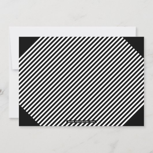Invitation Black White Bold Typographie Partie de graduation (Dos)