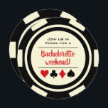 Invitation Black White Casino Poker Chip Bachelorette Party<br><div class="desc">Éblouissez vos invités en leur envoyant ces invitations à la 50e soirée de bachelorette en jeton noir et blanc ! Ils seront hypnotisés de se joindre à vous à cette fête inoubliable !</div>
