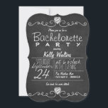 Invitation Black & White Chalkboard Rustique Bachelorette Par<br><div class="desc">Personnalisez cet élégant coeur de craie noir et blanc rétro vintage tableau,  craie,  regarder l'invitation de la fête de bachelorette. Parfait toute l'année pour les mariées du printemps,  de l'été,  de l'automne ou de l'hiver,  les fêtes rustiques de bachelorette.</div>