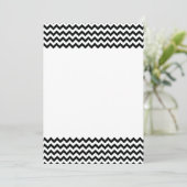 Invitation Black White Chevrons (Debout devant)