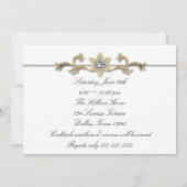 Invitation Black White Diamond Black White Cocktail Party (Dos)