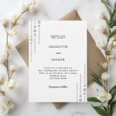 Invitation Black white diamonds luxury wedding