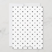 Invitation Black & White Fête de Noël moderne (Dos)