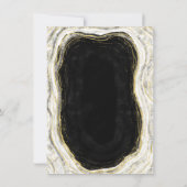 Invitation Black White & Gold Agate Geode Bachelorette Party (Dos)