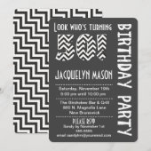 Invitation Black/White Look qui fête ses 50 ans d'Invitation (Devant / Derrière)