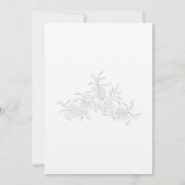 Invitation Black & White Monstera Floral Bridal Shower (Dos)