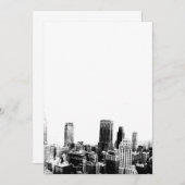 Invitation Black & White New York (Devant / Derrière)