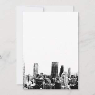 Invitation Black & White New York