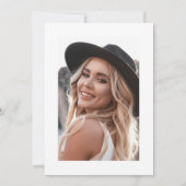 Invitation Black White Photo Graduation Party (Dos)