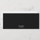 Invitation Black|White Photo Ticket Party de graduation (Dos)