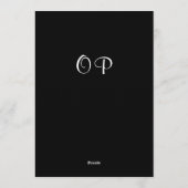 Invitation Black White Pine Branch Surprise 60th Birthday (Dos)