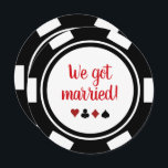 Invitation Black White Poker Chip Mariage Elopement Annonce<br><div class="desc">Éblouissez vos amis et votre famille en leur envoyant ces annonces d'élévation de mariage de puces de poker noir et blanc et/ou des invitations de fête. Ils attendent avec impatience de se joindre à vous à cette fête de réception inoubliable !</div>