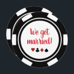 Invitation Black White Poker Chip Mariage Elopement Annonce<br><div class="desc">Éblouissez vos amis et votre famille en leur envoyant ces annonces d'élévation de mariage de puces de poker noir et blanc et/ou des invitations de fête. Ils attendent avec impatience de se joindre à vous à cette fête de réception inoubliable !</div>