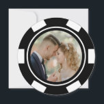 Invitation Black White Poker Chip Mariage Elopement Party<br><div class="desc">Éblouissez vos amis et votre famille en leur envoyant ces mariages de puces de poker noir et blanc photo d'elopement faire-part / invitations de fête. Ils attendent avec impatience de se joindre à vous pour cette fête inoubliable !</div>
