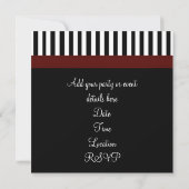 Invitation Black White Red All Occasion Party (Dos)
