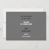 Invitation Black white Rock étoiles ailes de guitare électriq (Dos)