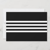 Invitation Black White Varsity Photo Party Graduation (Dos)