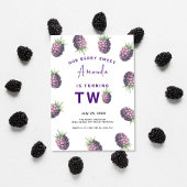 Invitation Blackberry 2e fête d'anniversaire | Berry First