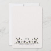 Invitation Blackberry d'automne vintage (Dos)