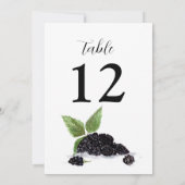 Invitation Blackberry Fruits été Russe Mariage (Dos)