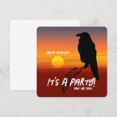 Invitation Blackbird Party Sunset Raven (Devant / Derrière)
