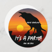 Invitation Blackbird Party Sunset Raven (Devant / Derrière)