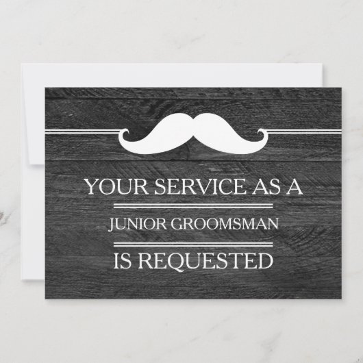 Invitation Blackboard Your Service as a Groomsman Request (Devant)
