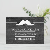 Invitation Blackboard Your Service as a Groomsman Request (Debout devant)