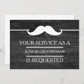 Invitation Blackboard Your Service as a Groomsman Request (Devant / Derrière)
