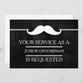 Invitation Blackboard Your Service as a Groomsman Request (Devant / Derrière)