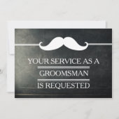Invitation Blackboard Your Service as a Groomsman Request (Devant)