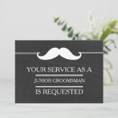 Invitation Blackboard Your Service as a Groomsman Request (Debout devant)