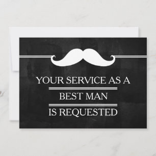 Invitation Blackboard Your Service as the Best man Request