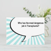 Invitation blague du dentiste transylvania (Debout devant)