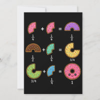 Blagues de maths sur les fractions de beignets