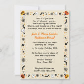 Invitation Blagues Halloween Vintage Halloween (Dos)