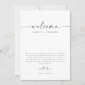 Invitation BLAIR Modern Boho Mariage Week-end Calendrier de b (Devant)