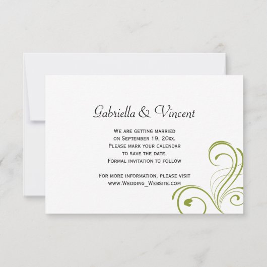 Invitation Blanc Bleeding Hearts Flower Wedding Enregistrer l (Dos)