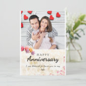 Invitation Blanc brillant élégant joyeux anniversaire (Debout devant)