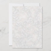 Invitation Blanc Calla Lilies Aquarelle Floral Mariage (Dos)