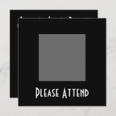 INVITATION BLANC - CRÉEZ VOTRE PROPRE DESIGN SUR MESURE (Devant / Derrière)